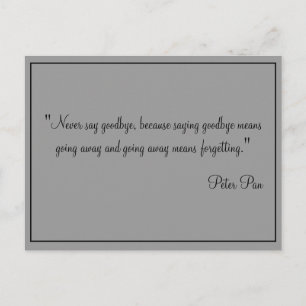 Les cartes n'indiquent jamais au revoir