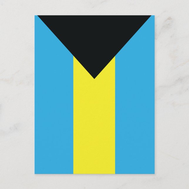 Les cartes postales du drapeau des Bahamas (Devant)
