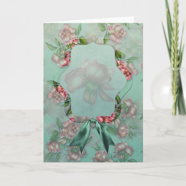 Les cartes pour notes "roses " victoriens de (Devant)