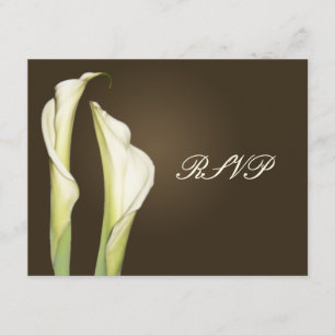 Les cartes RSVP Calla Lillies nécessitent des invi