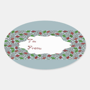 Les cerfs-volants de Noël, autocollant