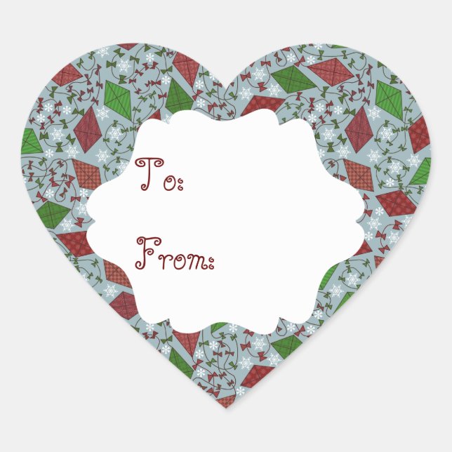 Les cerfs-volants de Noël, autocollant (Devant)