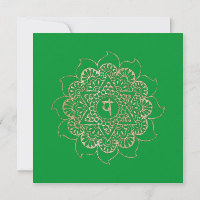 Les Chakras Anahata - Carte de voeux (Devant)