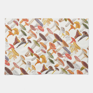 Les Champignons Mushrooms Kitchen Towel