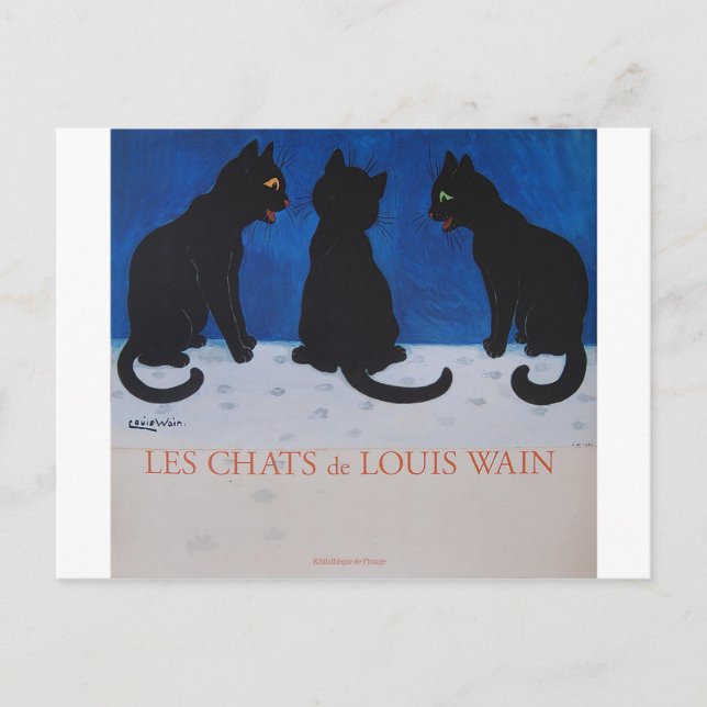 Les Chats de Louis Wain Postcard (Front)
