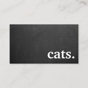 Les chats en damier modernes. carte de fidélité