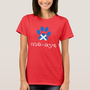 Les chats indiquent oui le T-shirt écossais de
