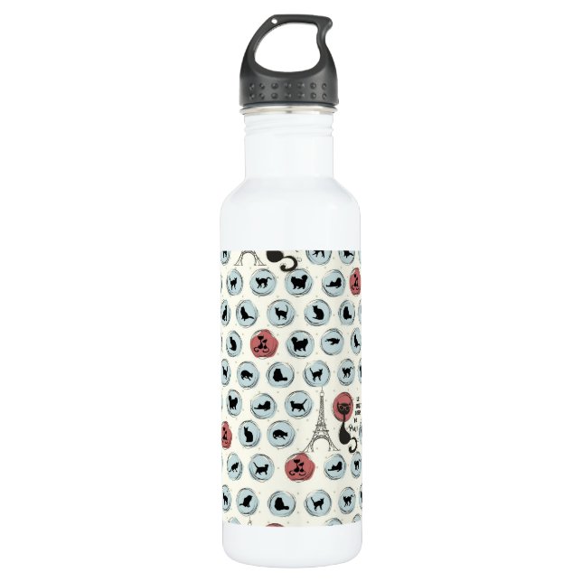 Les Chats Noirs de Paris 710 Ml Water Bottle (Front)