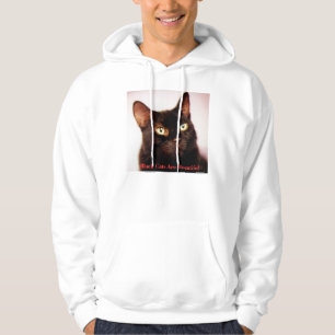 Les chats noirs sont beau sweat - shirt à capuche