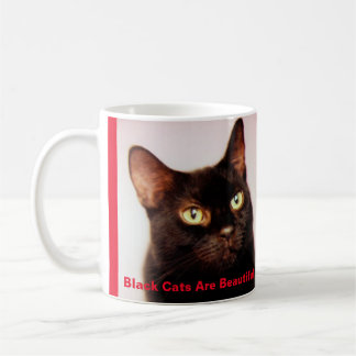 Les chats noirs sont belle tasse de café (version