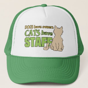 LES CHATS ONT DES casquettes DU PERSONNEL