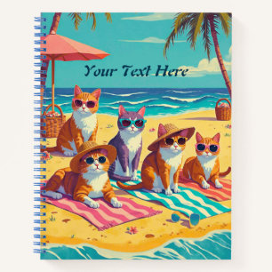 Les chats se reposent sur le Beach Journal