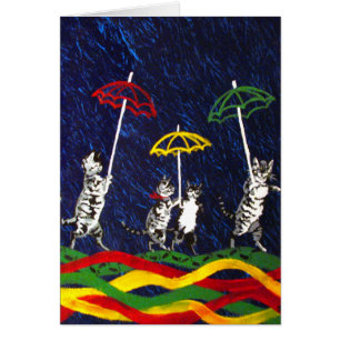 Les chats sous la pluie