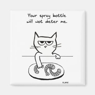 Les chats sur les comptoirs - Magnet de chats amus