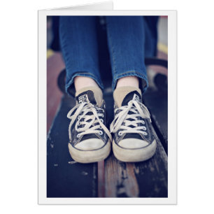 Les chaussures de tennis vintages se sont fanées