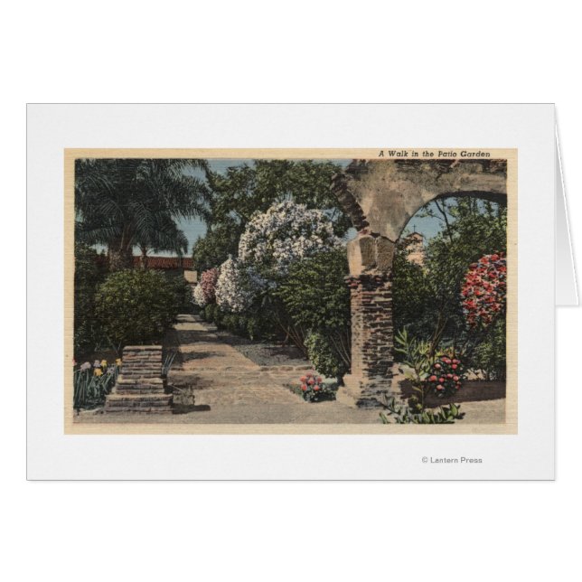 Les chemins du jardin de la Mission Patio (Devant horizontal)