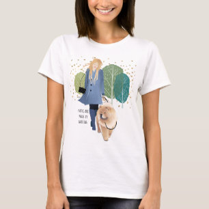 LES CHEMINS SONT FABRIQUÉS À PIED - Chow Tshirt no