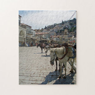 Les chevaux de l'île Hydra vue puzzle