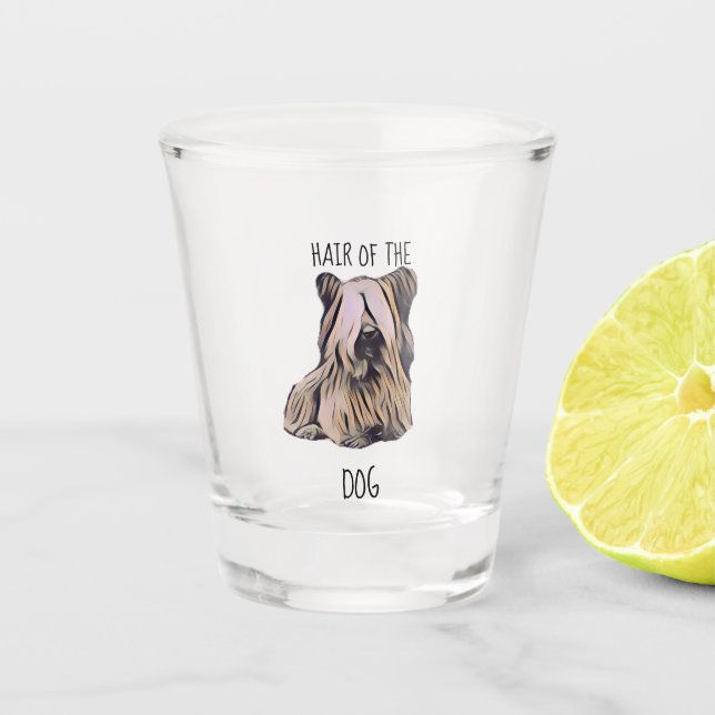 Les cheveux du verre de tir de chien (Devant)