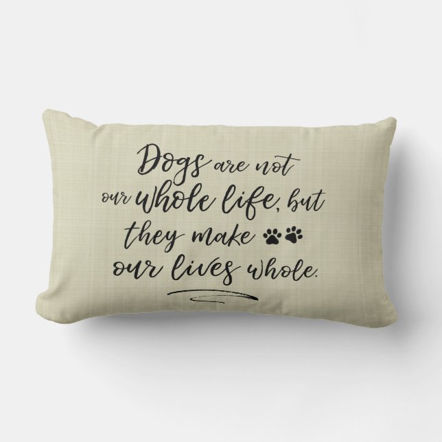 Les chiens font à nos vies le coussin entier de (Recto)
