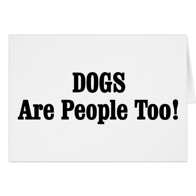 Les CHIENS Sont Aussi Des Gens ! (Devant horizontal)