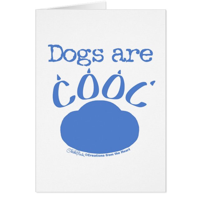 Les CHIENS sont Empreintes de pattes Cool (Devant)