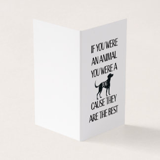 Les chiens sont les meilleurs. Carte pour l'amoure