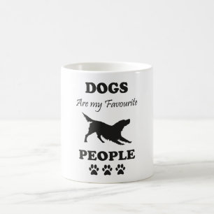 Les Chiens Sont Mes Gens Préférés Café Mug