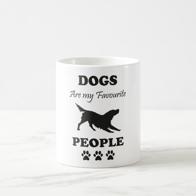 Les Chiens Sont Mes Gens Préférés Café Mug (Centre)