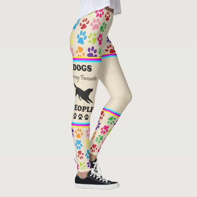 Les Chiens Sont Mes Gens Préférés Leggings (Droite)