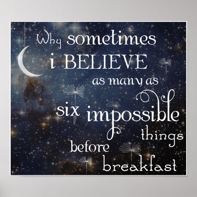 Les choses impossible Étoiles 2 Poster ou imprimer (Devant)