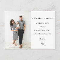 Les choses qui me manquent Carte postale de quaran