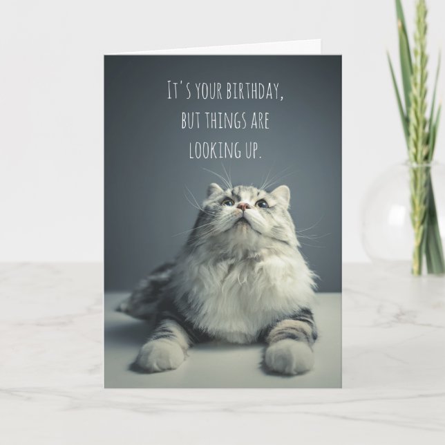 Les Choses Revoient La Carte D'Anniversaire Du Cha (Devant)