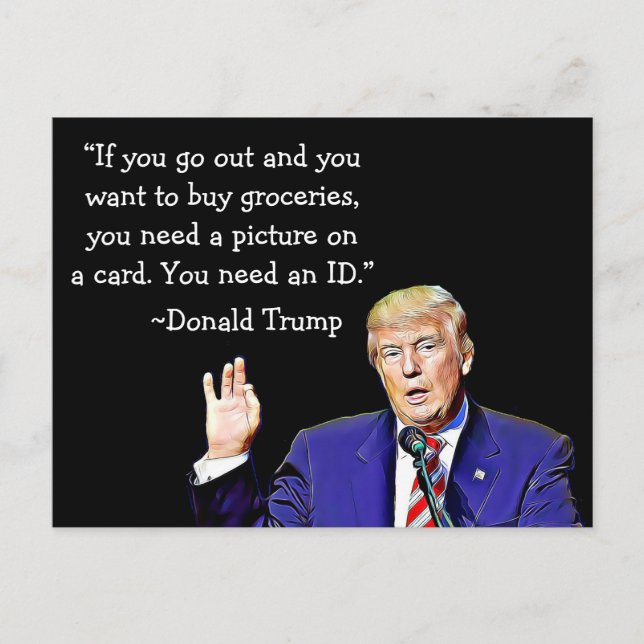 Les Choses Stupides Dit Donald Trump Sur Les Carte (Devant)