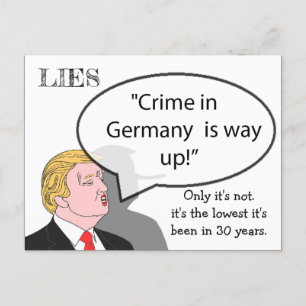 Les choses stupides Trump a dit Carte postale Souv