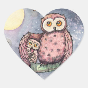 Les Chouettes et les Stickers Lune