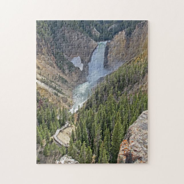 Les chutes inférieures du puzzle du paysage de Yel (Vertical)