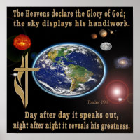 Les cieux déclarent la gloire de Dieu poster