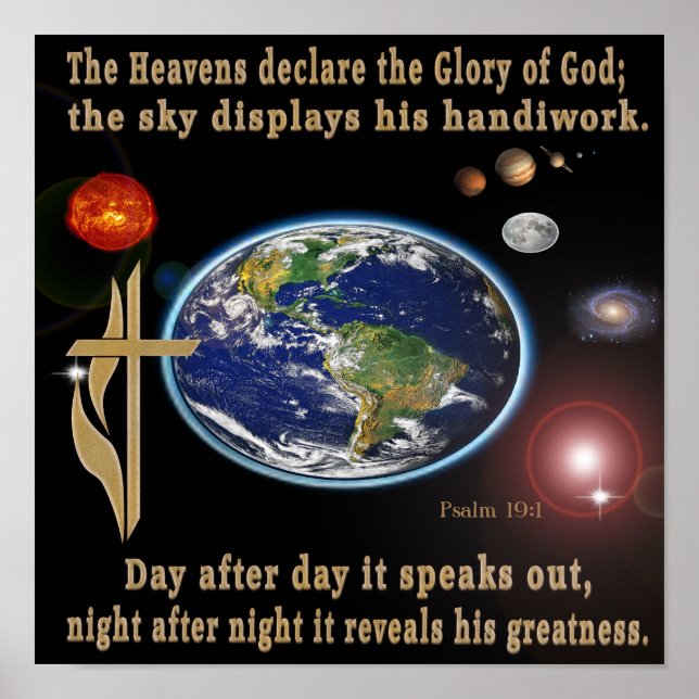 Les cieux déclarent la gloire de Dieu poster (Devant)