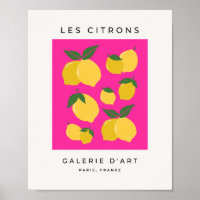 Les Citrons 02 Retro Lemon Hot Pink