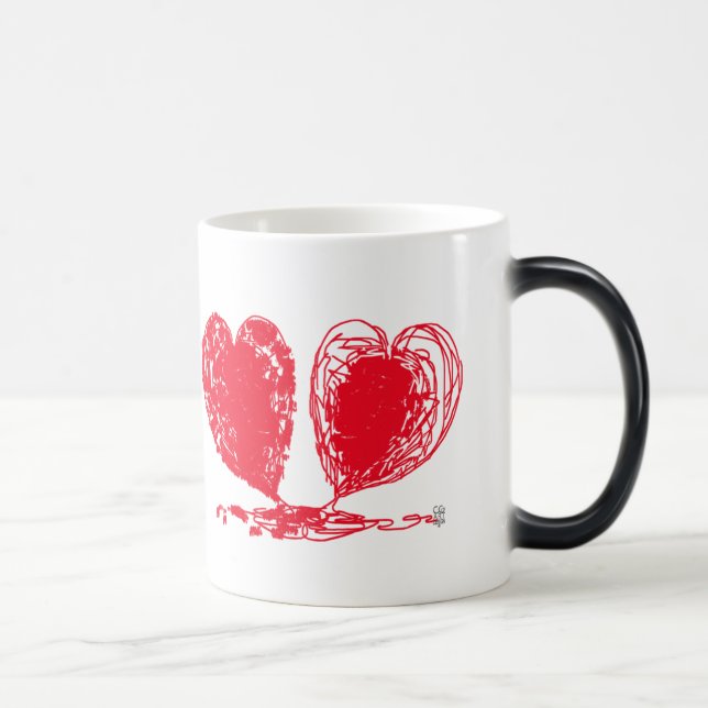 les coeurs morph la tasse (Droite)