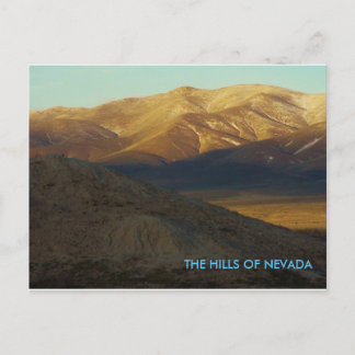 Les collines de la carte postale nevada.