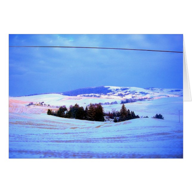 Les collines neigeuses (Devant horizontal)