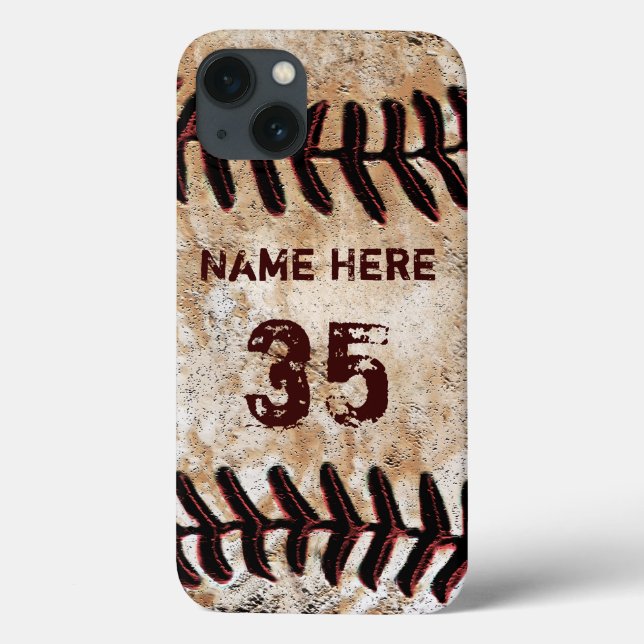 Les coques iphone de base-ball les plus frais, cas (Verso)