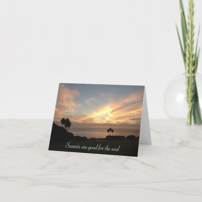 Les couchers de soleil sont bons pour les Cartes p (Devant)