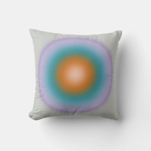 Les Couleurs 10 Bright Colourful Gradient Aura Throw Pillow