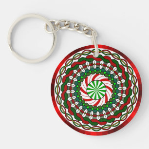 Les couleurs du Porte - clé acrylique de Noël