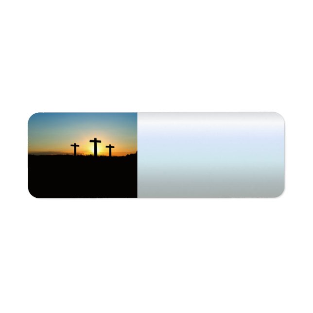 Les croix de crucifixion au coucher du soleil (Devant)