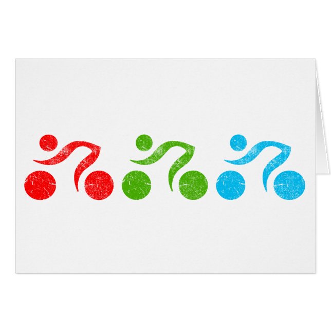 Les cyclistes en action (Devant horizontal)