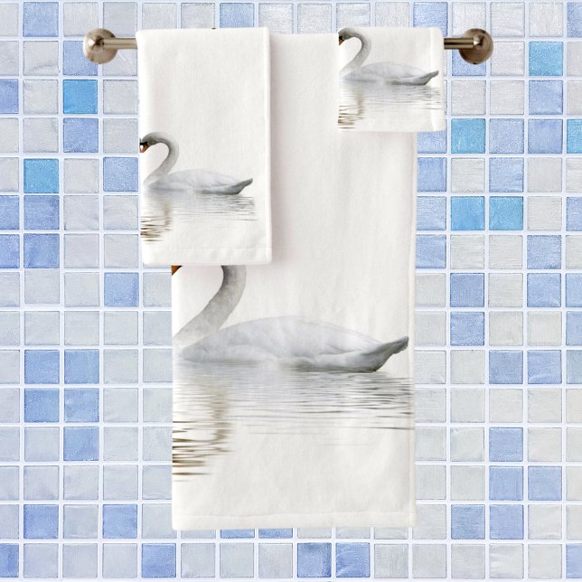 Les cygnes blancs amoureux du nom de famille (Créateur téléchargé)